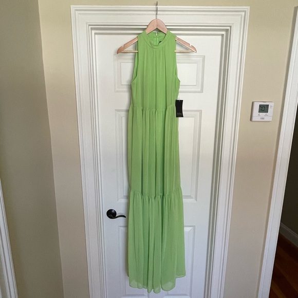 Aidan mattox lime green dress - Picture 1 of 3